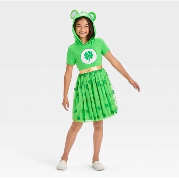 Holiday Time Skirt & Shirts 7-8, Tommy Bahamas Valentine’s 6, Care Bear Dress 8 - Picture 10 of 12